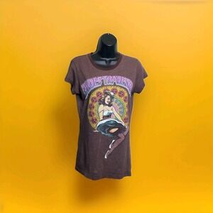 Blues Traveler - Girl Wearing Navy Hat -Twilight Lavender Color/Ladies Junior/L